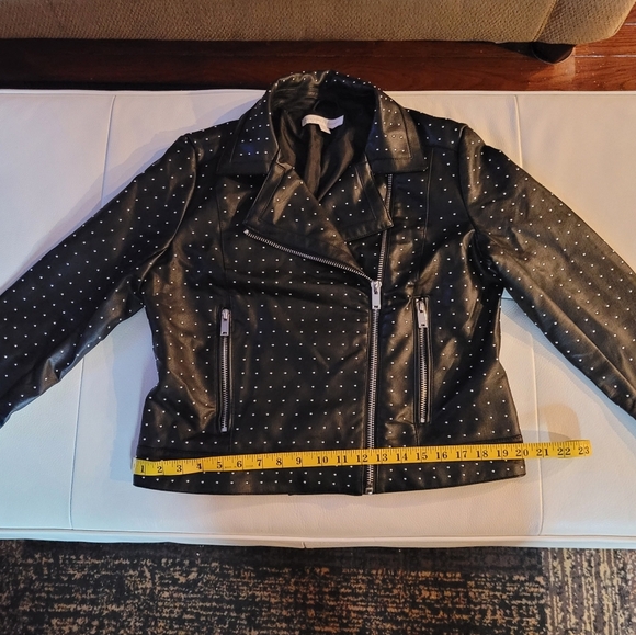 NEW York and Company Microstud Faux Leather Jacket - Picture 8 of 13